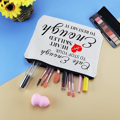 Nurses Appreciation Gifts for Women Makeup Bag Nursing Student Graduation Gifts Nurse Practitioner Gift Nurse Girlfriend Wife Present Cosmetic Bag Doctor Thank You Gift Makeup Case Toiletry Bags