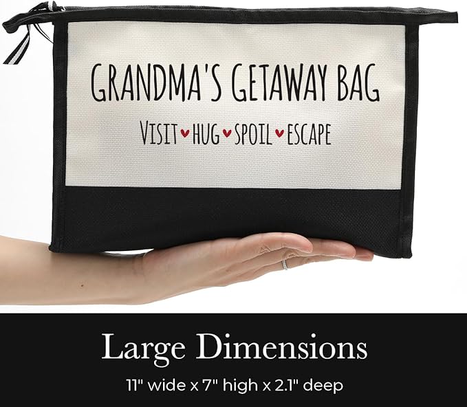 Grandma Gifts Makeup Bag Grandma Birthday Gifts Great Grandma Gifts First Time Grandma Gifts Grandmother Gifts Christmas for Nana Gigi New Grandma Promoted to Grandma Cosmetic Bag