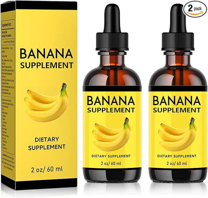 Banana Supplement Liquid Original Banana Extract Liquid for Women Gut Health 2 Pack