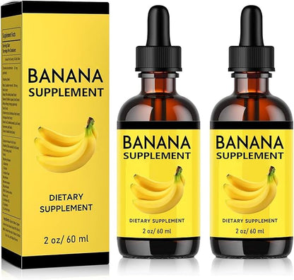 Banana Supplement Liquid Original Banana Extract Liquid for Women Gut Health 2 Pack