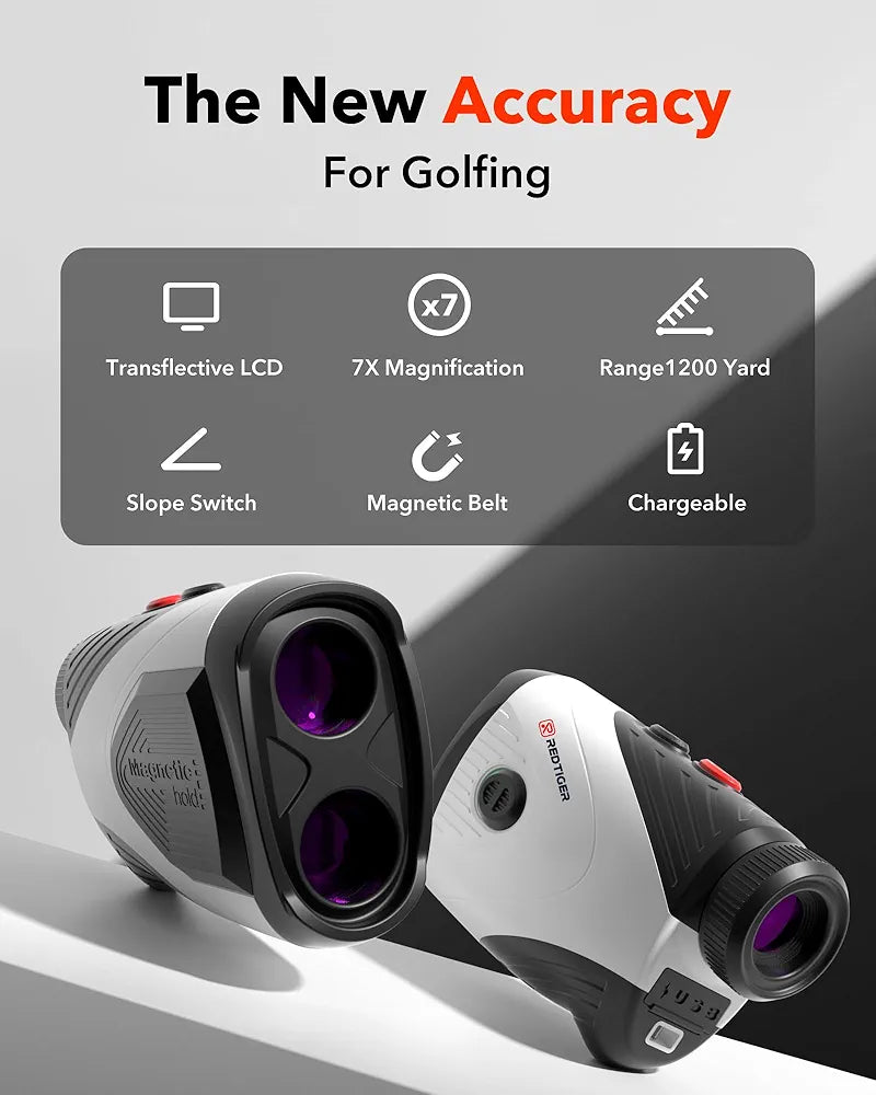 REDTIGER Golf Rangefinder with Extra 4-in-1 Golf Metal Divot Tool