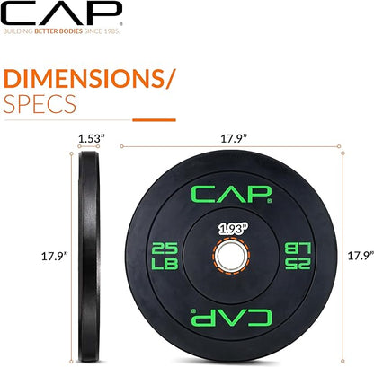 CAP Barbell Rubber Olympic Bumper Plate