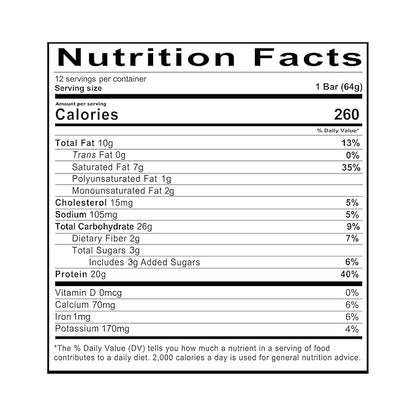 REDCON1 x Mossy Oak MRE Protein Bar, Caramel Trail Mix - 20g of Whole Food Protein + MCT Oil - Easily Digestible, Macro Balanced Low Sugar Meal Replacement Bar (12 Count)