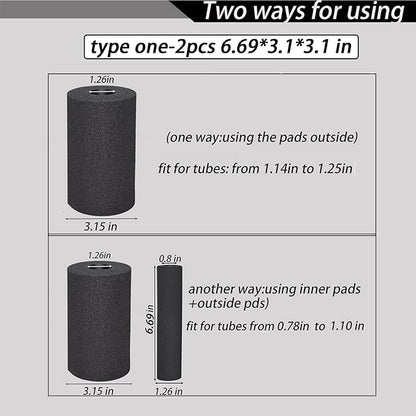 Foot Foam Pads Rollers Replacement Set for Home