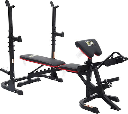 Signature Fitness Multifunctional Workout Station Adjustable Workout Bench 800-Pound Capacity
