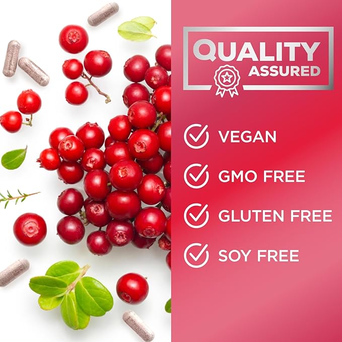 DMannose Pills with Cranberry 1350mg Advanced Formula - Effective Natural Bladder, Urinary Tract Health Support, Flush Impurities - D Mannose Supplements for Women & Men, Non-GMO, Vegan - 180 Capsules