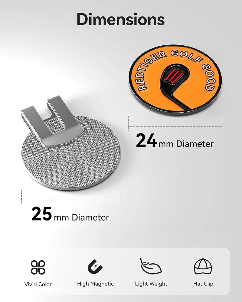 REDTIGER Golf Rangefinder with Extra Magnetic Golf Ball Marker Set