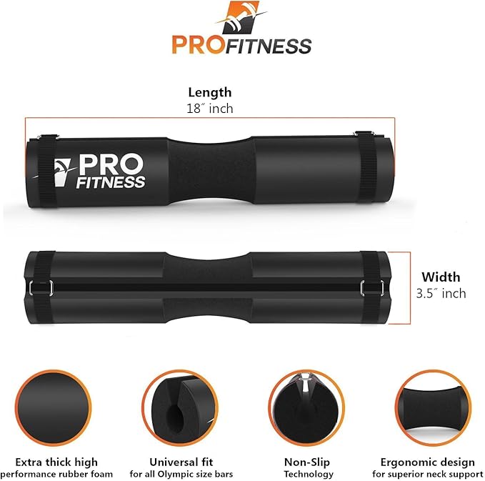 ProFitness Barbell Pad Squat Pad- Shoulder Support for Squats