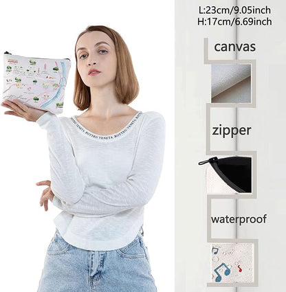 WZMPA St Louis City Map Cosmetic Bag St Louis Travel Souvenir Gift St Louis Long Distance Relationship Makeup Zipper Pouch Bag St Louis Merchandise (St Louis)