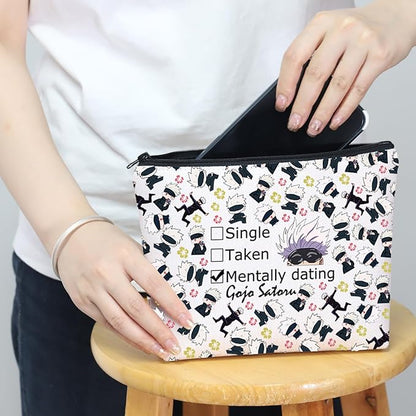 MNIGIU JJK Anime Inspired Gift SG Cosmetic Bag JJK Anime Lover Gift JJK Anime Themed Gift (Taken Bag)