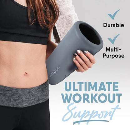 MICRODRY Deluxe Fitness Foam Back Roller for Muscle Relief 13x5.3", Light