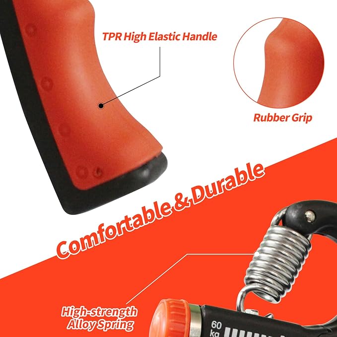 Grip Strength Trainer 11-132 Lbs (5-60kg), Forearm