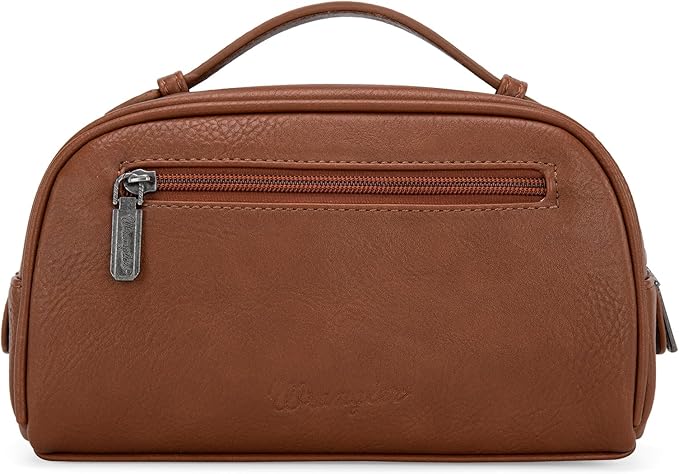Wrangler Makeup Pouch Bag Mini Western Toiletry Purse Cosmetic Organizer Paisley Travel Pouch for Women