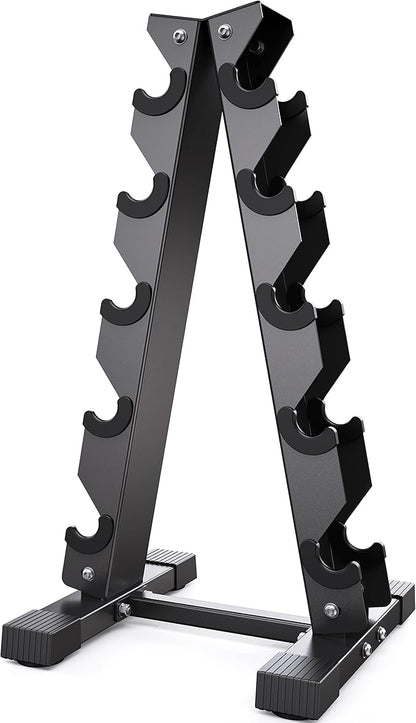Dumbbell Rack Stand Only, Weight Rack for Dumbbells Compact A-Frame Home Gym Space Saver (480/800 LBS Weight Capacity, 2025 New Version)