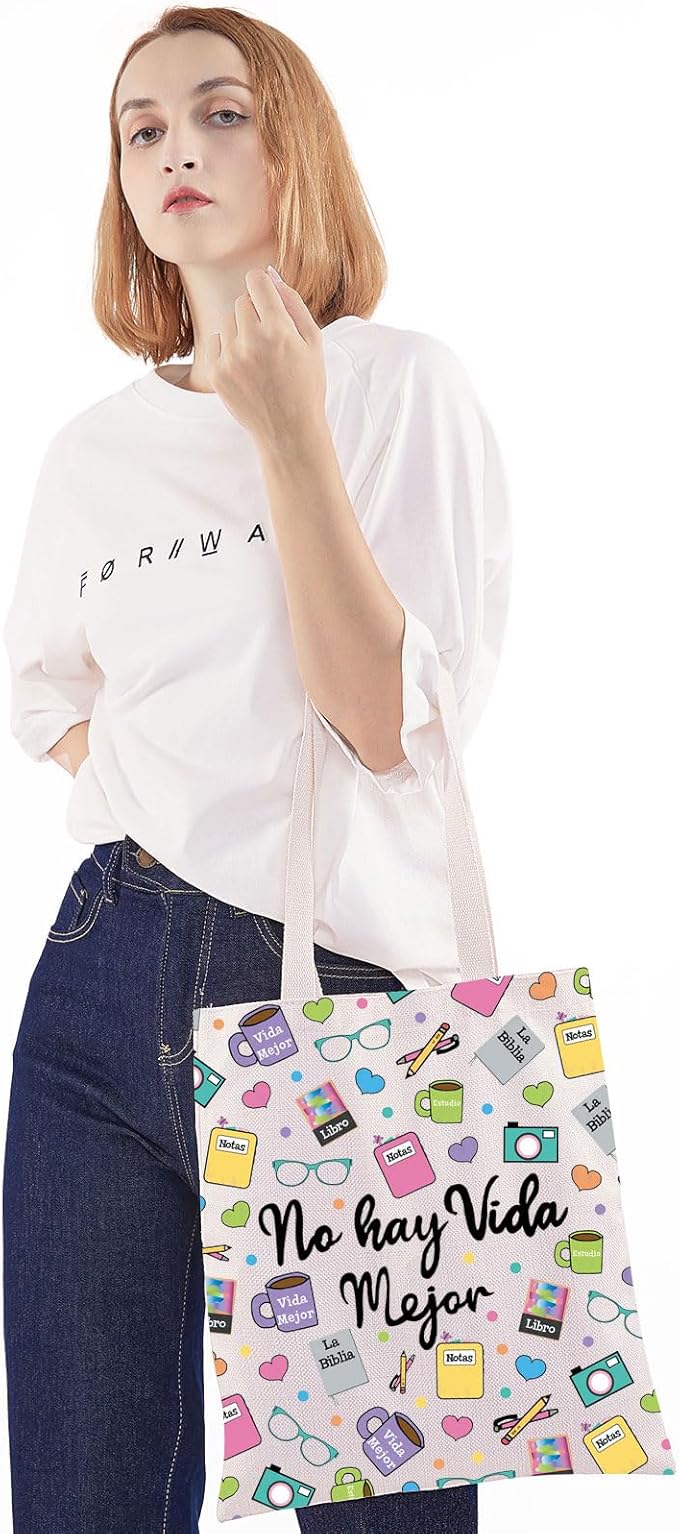 WZMPA JW Pioneer Cosmetic Makeup Bag JW Spanish Pioneer Gifts No Hay Vida Mejor Zipper Pouch Bag For Women Girls (No Hay Vida TG)