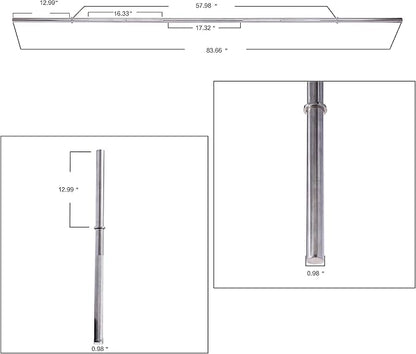 Sporzon! Olympic Barbell Standard Weightlifting Barbell
