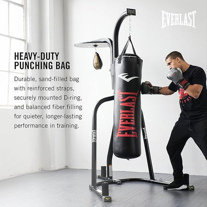 Everlast Elite 2 & Prime Punching Bag – Durable PVC Boxing Bag & Equipment for MMA, Kickboxing, Muay Thai, Home Gym Training