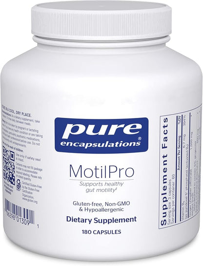 Pure Encapsulations MotilPro | Hypoallergenic Dietary Supplement to Promote Healthy Gut Motility* | 180 Capsules