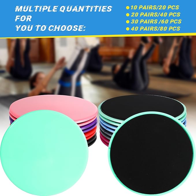 Jenaai Core Sliders Bulk Exercise Glider Discs Gifts