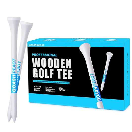 Premium Golf Tees Choose Between 200 Count or 100 Count, Professional Marking System Golf Tees 3-1/4 Inch, Reduce Friction Side Spin More Stable Golf Tees
