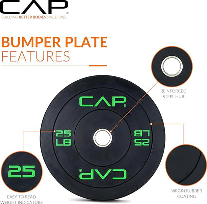 CAP Barbell Rubber Olympic Bumper Plate