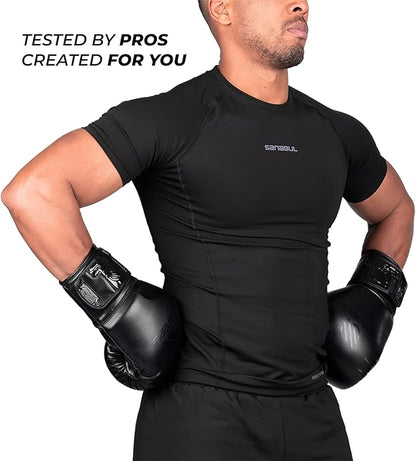 Sanabul Essential Gel Boxing Gloves for Men & Women, Kickboxing MMA, Muay Thai Gloves and Heavy Bag Training Punching & Sparring