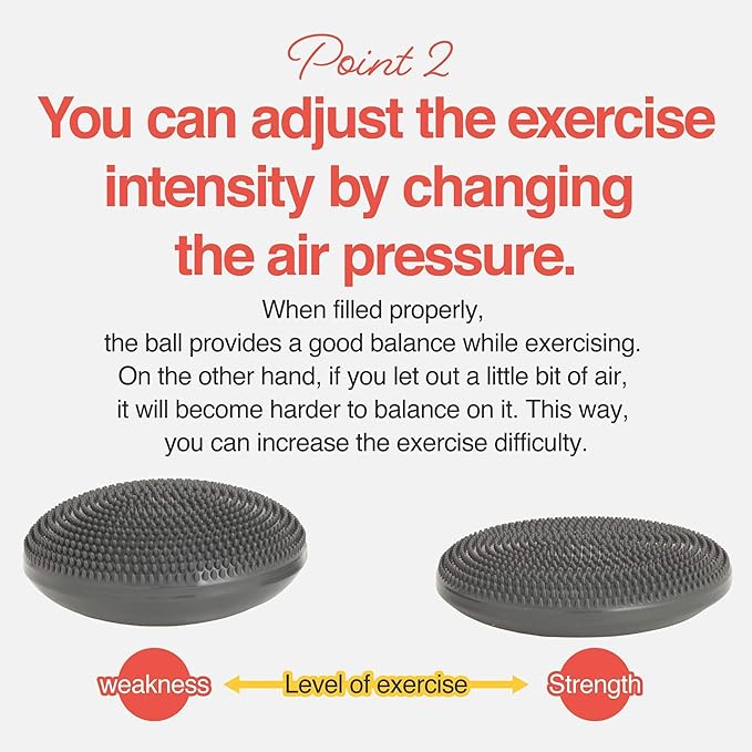 Primasole Balance Disc with Air Pump Wobble Cushion 2 PCS