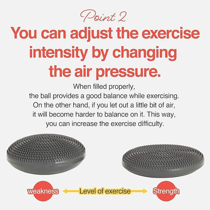 Primasole Balance Disc with Air Pump Wobble Cushion 2 PCS