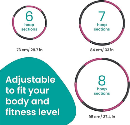 Weighted Hula Hoop for Adults - Fat Burning (3 pounds)