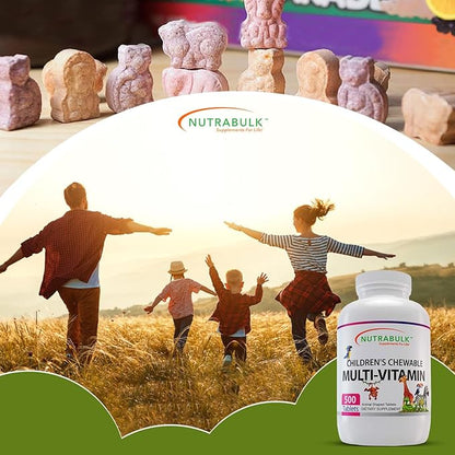 Children's Chewable – Multi Vitamin Tablets – Assorted Animal shapes And Flavors – 500 count.