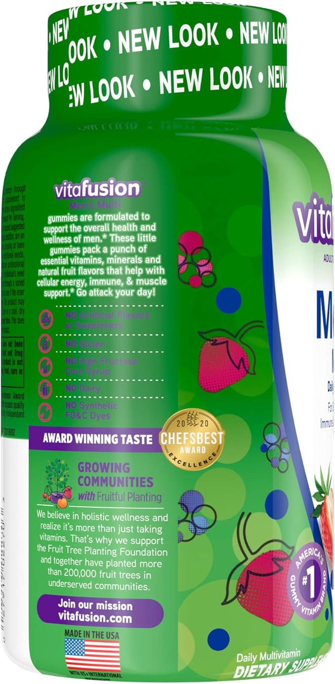 Vitafusion Men's Powerful Multi - Natural Berry 150 Gummies