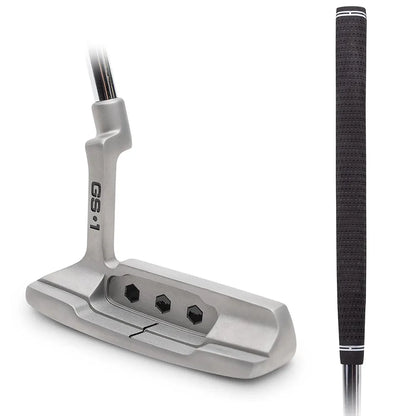 GoSports GS1 Tour Golf Putter – Choose Oversized Grip or Traditional Grip - 34” Right-Handed Blade Putter with Milled Face
