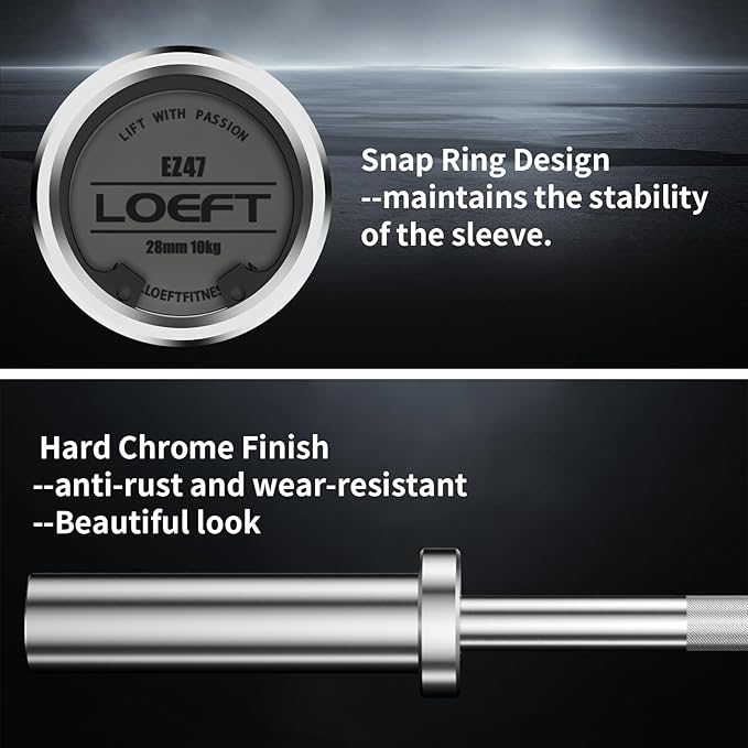 Olympic Barbell 25 lbs with 1500 lbs Weight 190K PSI 2" Weight