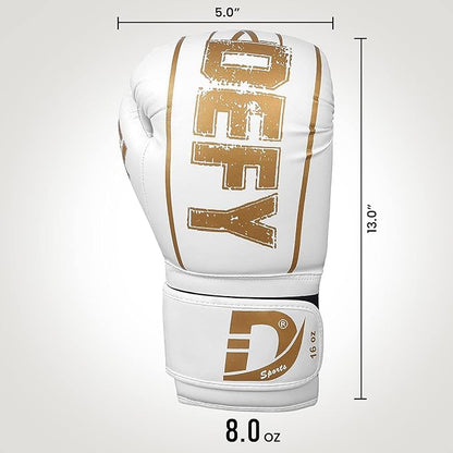 DEFY Boxing Gloves for Men & Women - Premium Quality Synthetic Leather Boxing Gloves for Training - Perfect for Punching Heavy Bags, Sparring, & Fighting Gloves