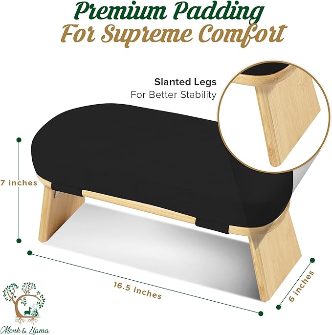 Monk & Llama Meditation Bench - Foldable