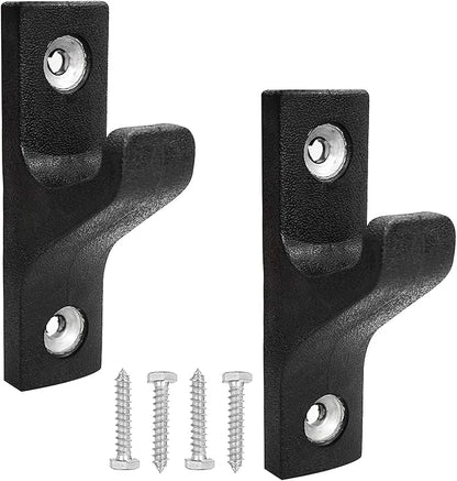 Luwint Wall Mounted Horizontal Barbell Holder, 1 Bar/2 Bars Storage Rack
