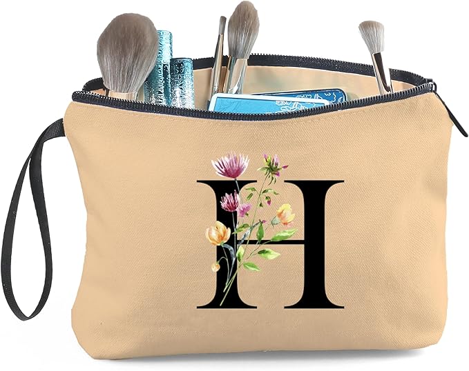 SEAMOON Birthday Inspirational Bridesmaid Proposal Team Small Gifts for Women Mom Aunt Teacher Sister Coworkers Makeup Cosmetic Bag Travel with Mirror Mothers Day Christmas Graduation H