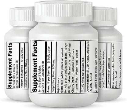 Ivy's Mukta Vati Herbal Tablets - Ayurvedic Formula Pack of 3