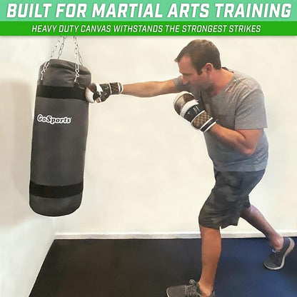 GoSports Fillable Punching Bag Training Aid - Great for Boxing, MMA, Muay Thai and More, Fill with Clothes and Rags