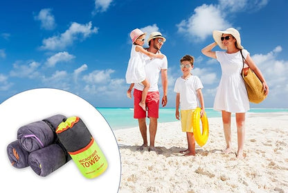 Dofilachy 4 Pack Camping Towel - Quick Dry (4, Yellow)