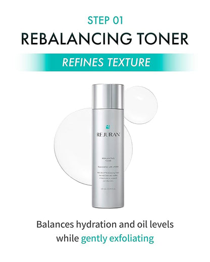 REJURAN® Total Aesthetic Skincare Set - Rejuvenating Daily Skincare Kit with c-PDRN® for Anti-Aging, Firming & Deep Hydration | Special Gift Set for Radiant, Youthful Glass Skin. Korean Skincare.