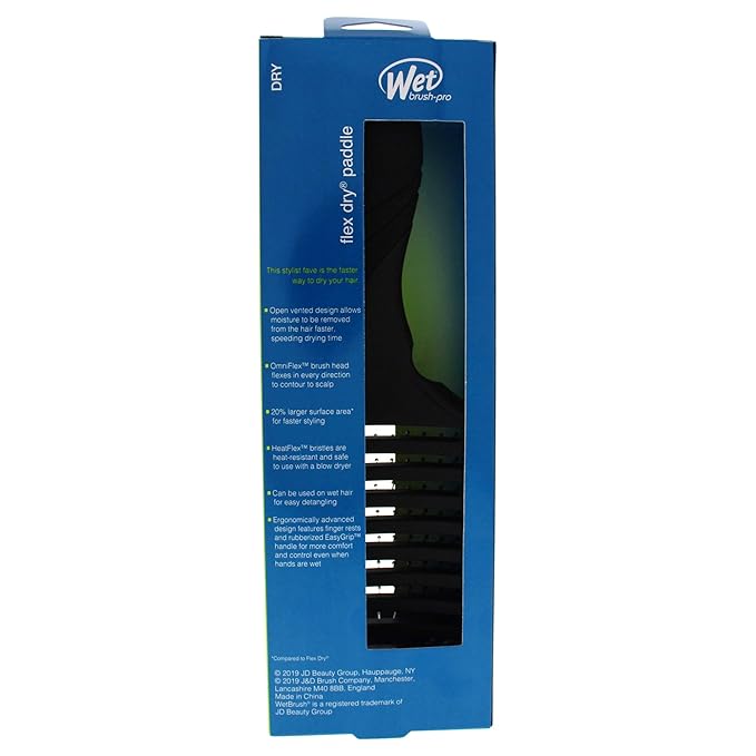 Wet Brush Pro Flex Dry Paddle Brush - Black 1 Pc