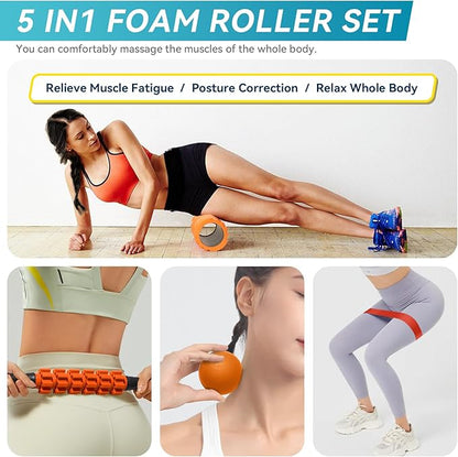 5 in 1 Foam Roller Set for Deep