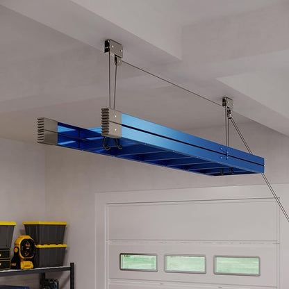 Kayak Storage Hoist - Overhead Pulley System with 125lb Capacity for Canoes, Bikes, Ladders, and More - for up to 12-Foot Ceilings