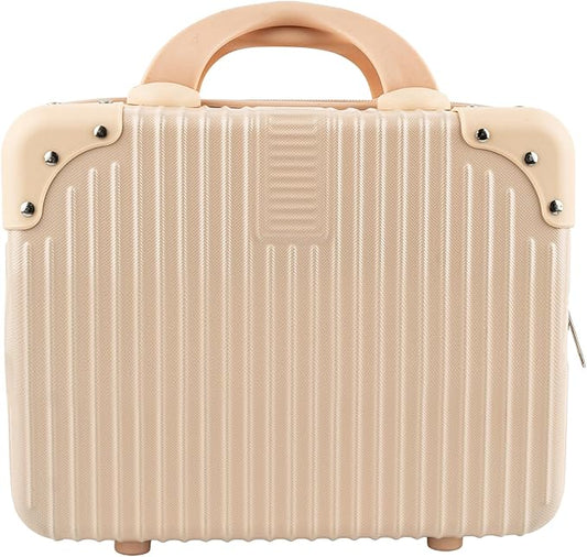 Framendino, Portable Hard Shell Cosmetic Suitcase Makeup Travel Case Pink