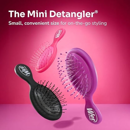 Wet Brush Squirt Detangling Brush, Amazon Exclusive Aqua, Mini Detangler, No Tangle Ultra-Soft IntelliFlex Bristles, Wet & Dry Styling Hairbrush for Women & Men, All Hair Types