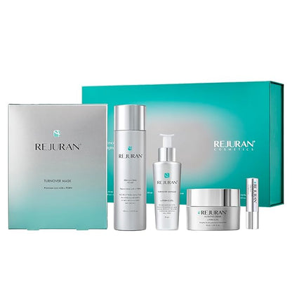 REJURAN® Total Aesthetic Skincare Set - Rejuvenating Daily Skincare Kit with c-PDRN® for Anti-Aging, Firming & Deep Hydration | Special Gift Set for Radiant, Youthful Glass Skin. Korean Skincare.