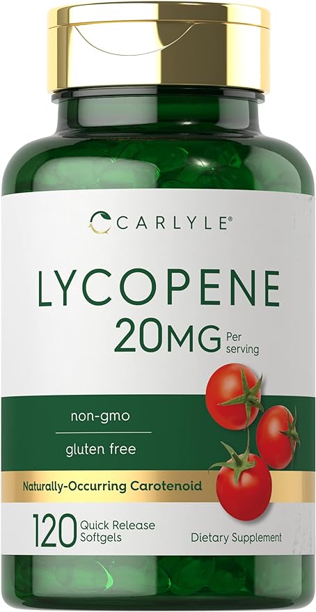 Carlyle Lycopene | 20mg | 120 Softgels | Non-GMO & Gluten Free Supplement
