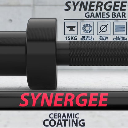 Synergee Games 15kg and 20kg Colored Ceramic Coated 1500lbs for