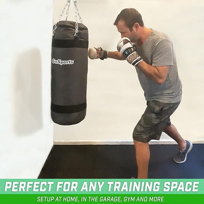 GoSports Fillable Punching Bag Training Aid - Great for Boxing, MMA, Muay Thai and More, Fill with Clothes and Rags